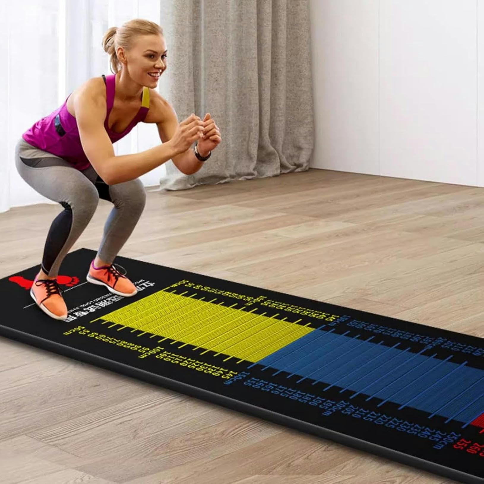 Long Jump Practice Mat 4mm Thick 11 5 X 3 Ft Exercise Measuring Pad Extra Long Training Board