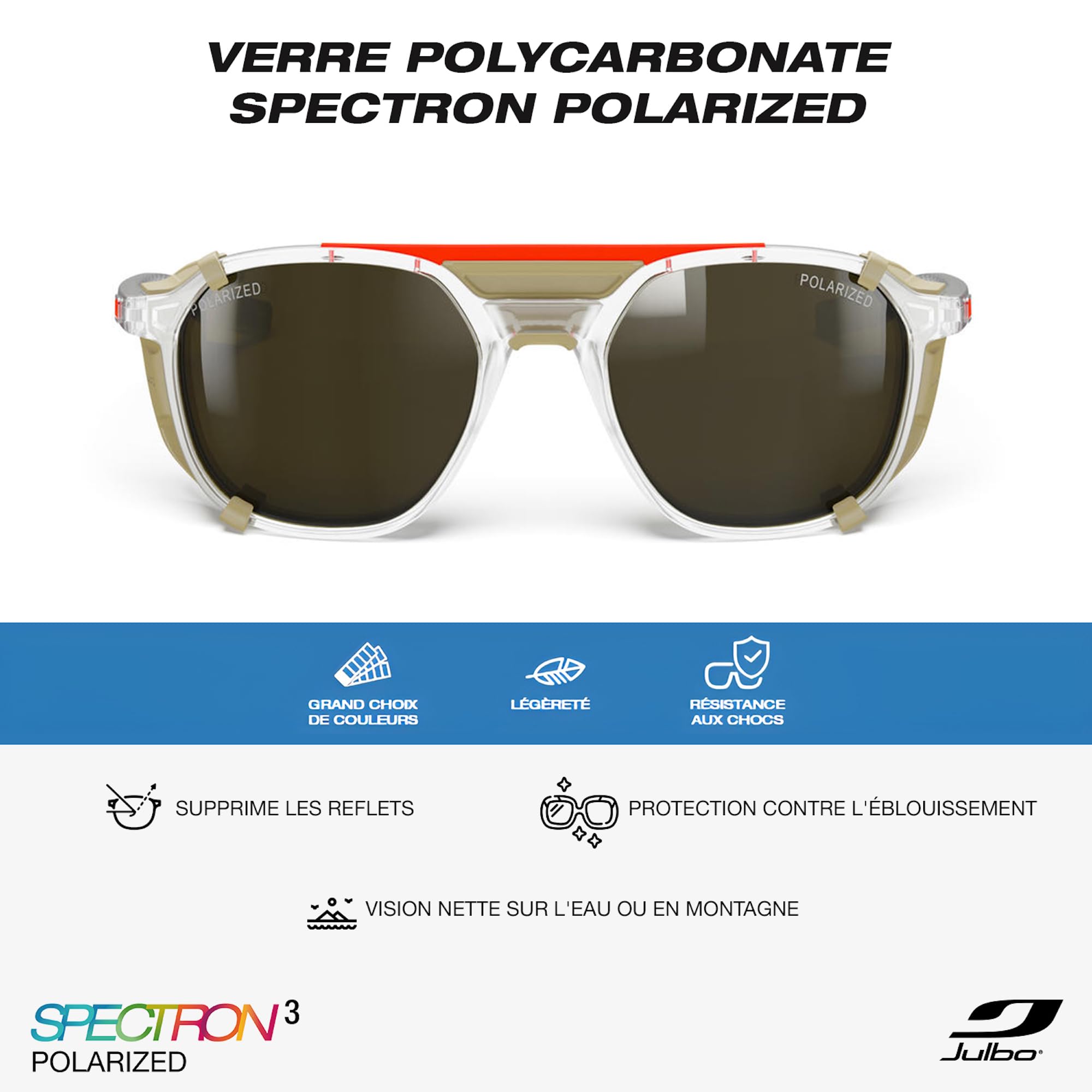 Julbo Okulary przeciwsłoneczne Slack Cover Camel, L Mixed, Wielbłąd, L