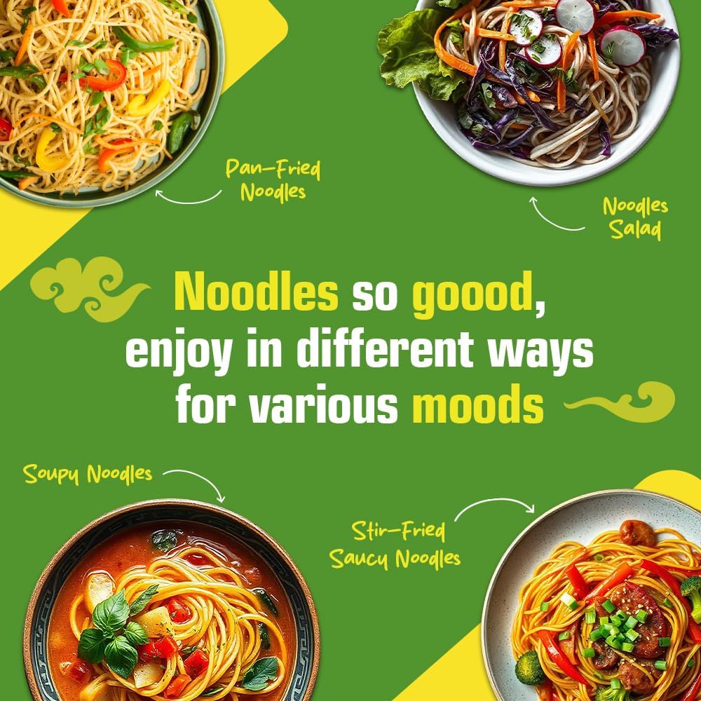 Keya Hakka Noodle Veg 150g pack of 2 | Chinese Restaurant Style | Quick & Easy to Prepare | Steamed & Air Dried | Zero Oil | Natural Ingredients | Zero Trans Fat | Delicious Taste | Ideal for Home-Cooked Chinese Meals 3