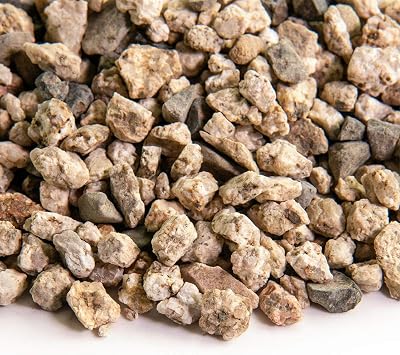Southwest Boulder & Stone Landscape Rock and Pebble | 20 Pounds | Natural, Decorative Stones and Gravel for Landscaping, Gardening, Potted Plants, and More Chamois Beige, 3/8 Inch