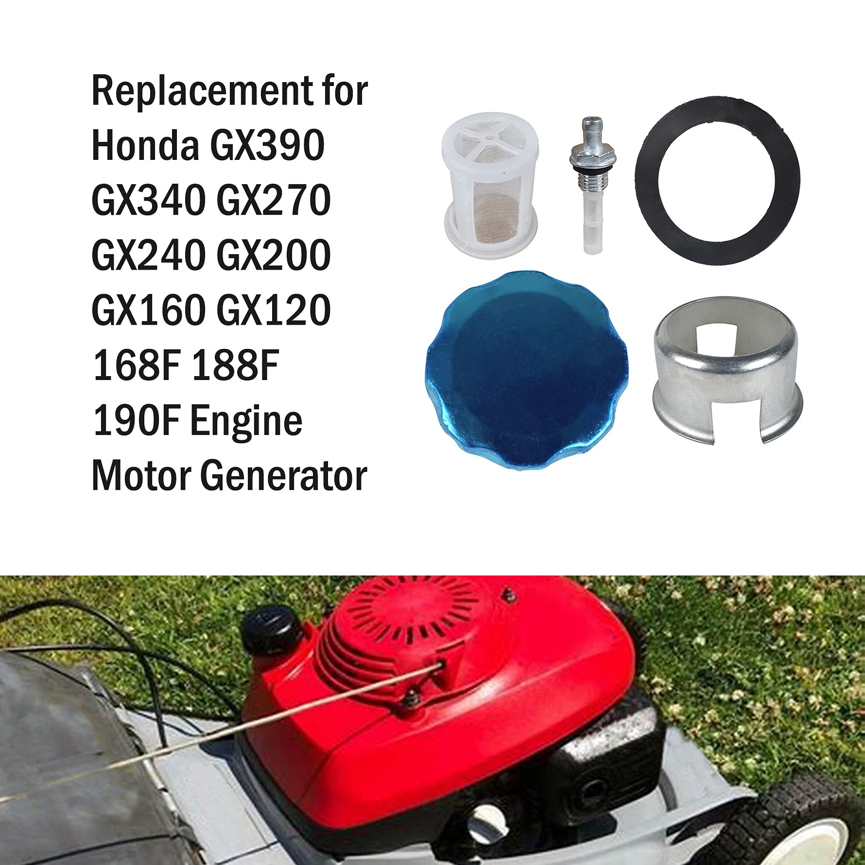 Amazon.com : munirater Gas Fuel Tank Cap Joint Filter Set