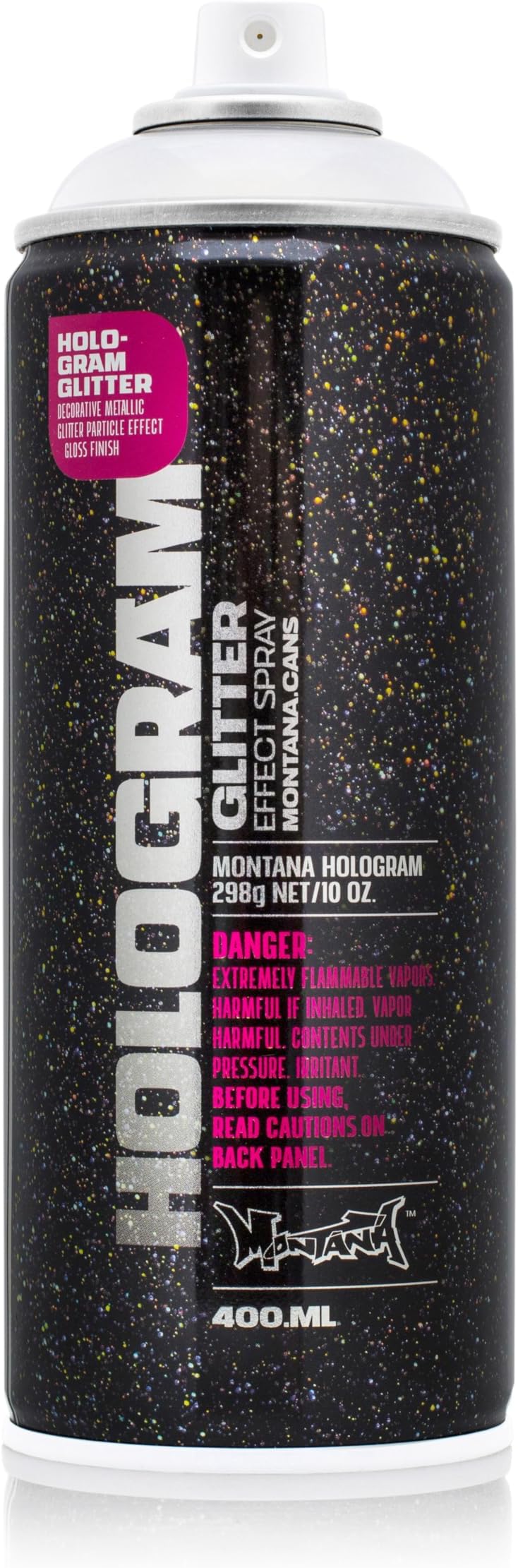Montana Cans Montana Effect 400 ml Hologram Glitter Color, Clear Spray Paint