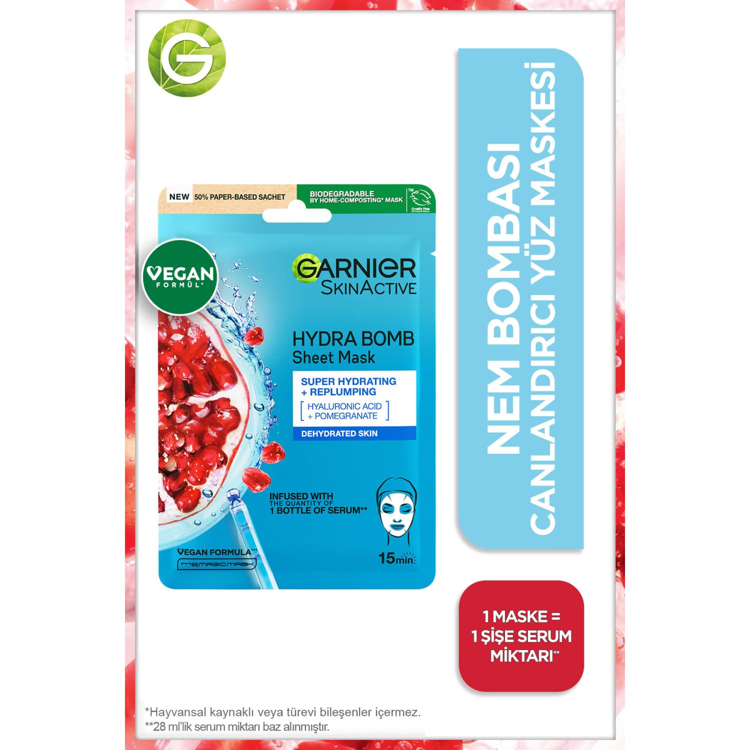 Garnier Hydra Bomb Kağıt Maske