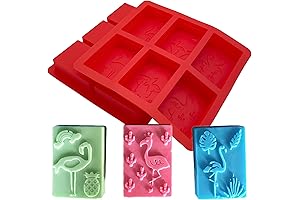 2Pieces Flamingo Silicone Soap Molds
