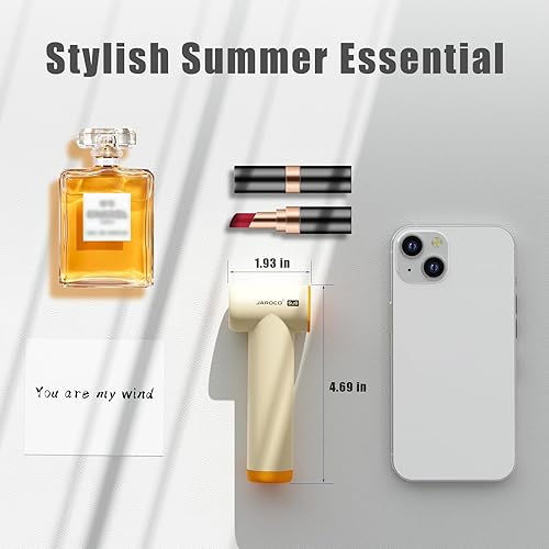 Miniatura 2 de Ventilador turbo portátil de mano, ventilador de alta velocidad de 85000 RPM con 4 velocidades, 4000 mAh, USB-C recargable con batería personal,