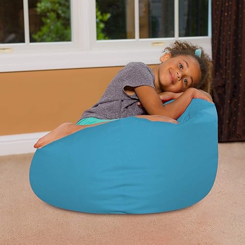 Miniatura 104 de Posh Creations - Sillón puff para niños, adolescentes y adultos, incluye funda extraíble y lavable a máquina, grande de 38 pulgadas, piel de conejo