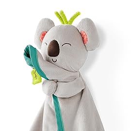 B. Toys - Koala Security Blanket with Crinkle Sensory Features - Soft Cotton Plush Baby Lovey for Newborns & Infants - Cuddly Animal Baby Toys with Easy - Grip Design for Comfort & Development