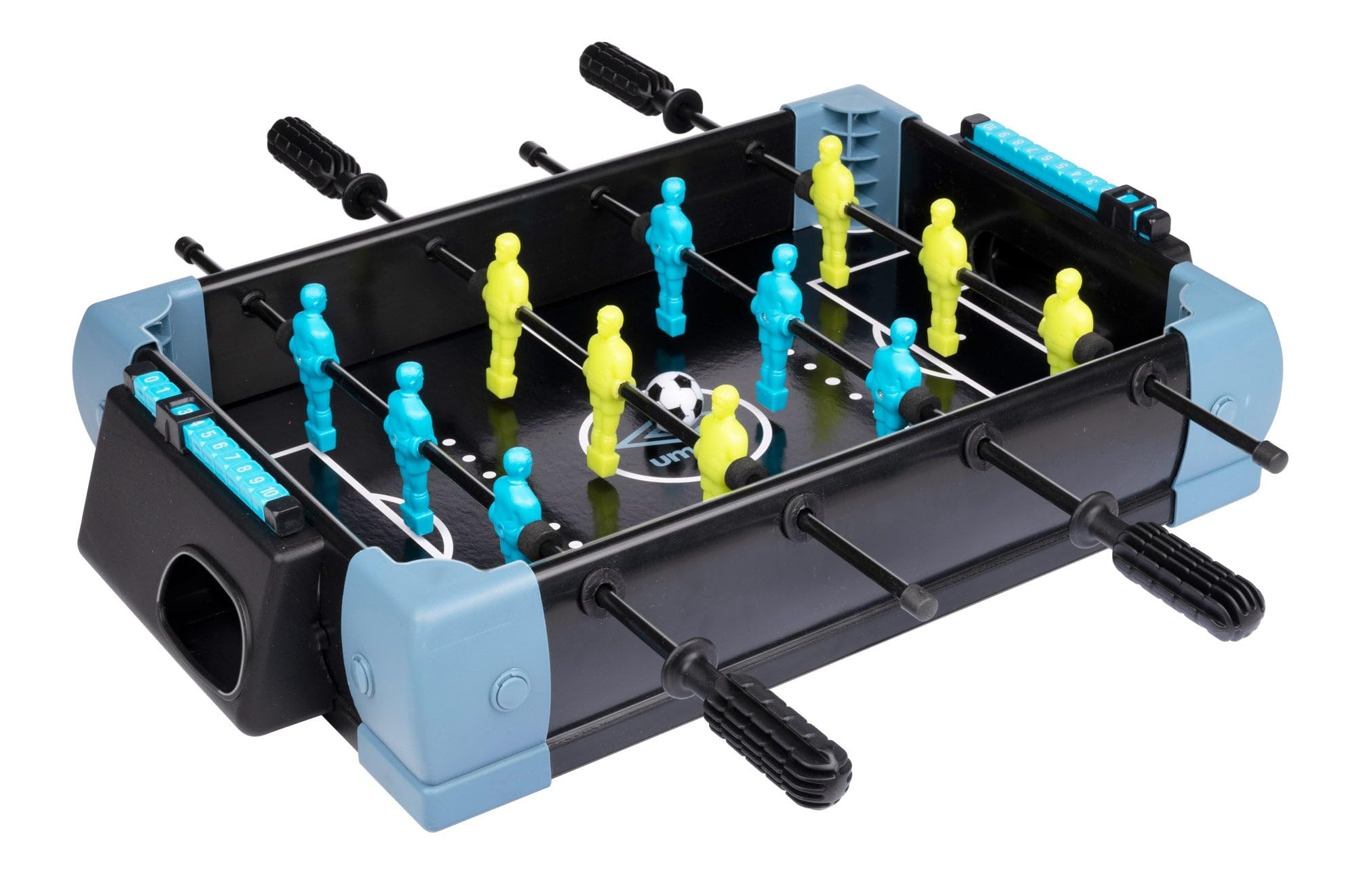 Umbro 5-in-1 Tischspiele, 40 x 30 x 25 cm, Schwarz/Blau