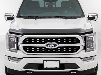 WeatherTech Hood Protector Low-Profile Hood Shield for Ford F-150 (55194IM), Dark Tint