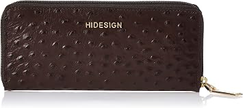 Moroccan Ostrich Leather Zip Wallet by Hidesign