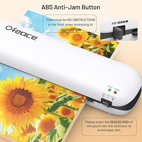 Miniatura 8 de Laminadora, máquina laminadora A4 6 en 1, máquina de laminación calientefría de 9 pulgadas para uso en casa, escuela, oficina, máquina laminadora