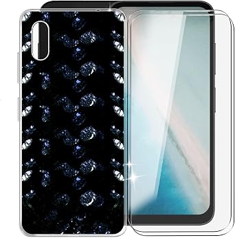 for Duoqin Qin3 Ultra Case + 2 Pack Tempered Glass Screen Protector, Clear Soft Silicone Bumper Shell, Ultra-thin Anti-fall Back Cover for Duoqin Qin3 Ultra 5.05" - Glisten