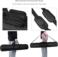 Vista 4 de Meking Bolsa de transporte acolchada de 39 pulgadas, funda de transporte resistente para trípode de fotografía con correa para soportes de luz