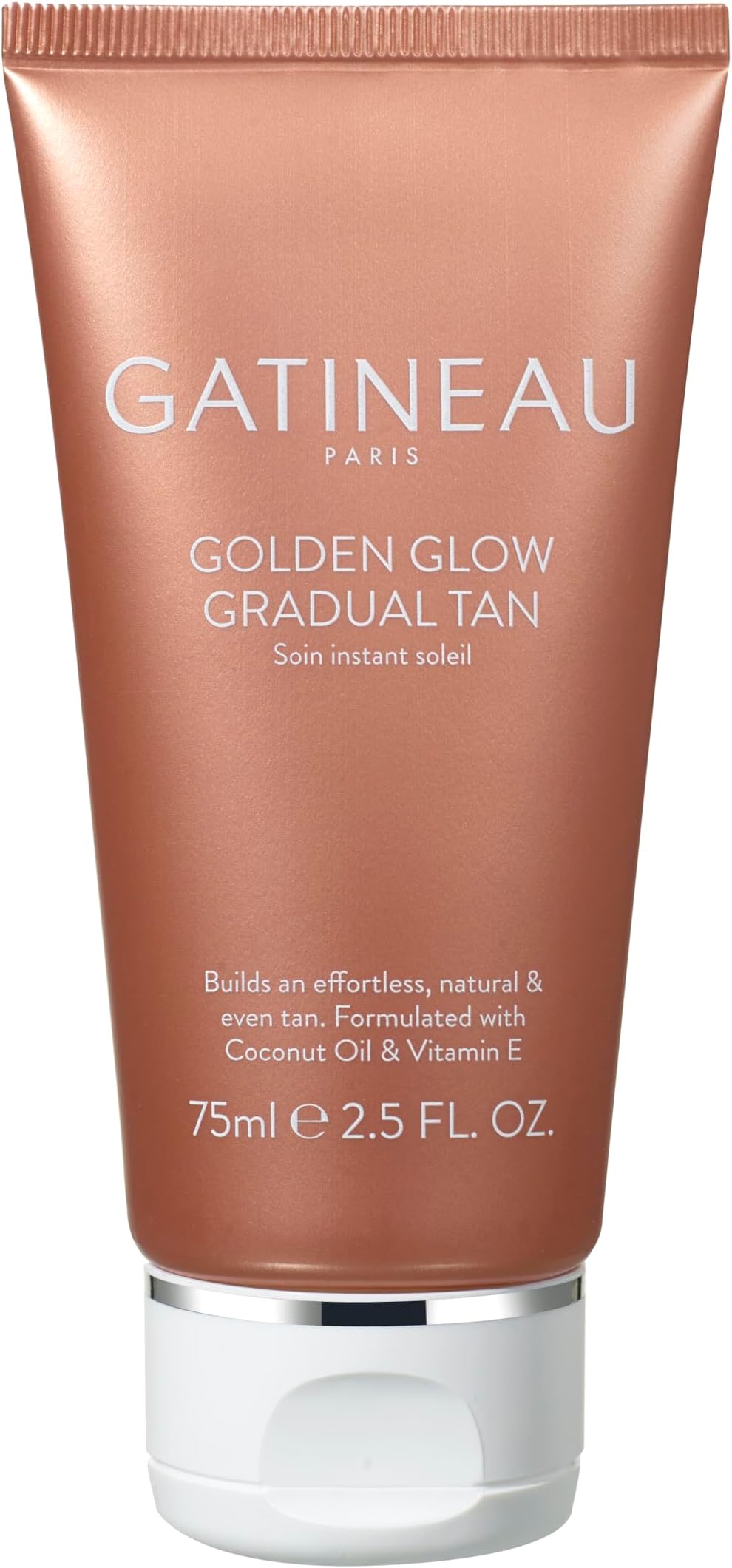 Golden Glow Gradual Tan (75 ml) | Gradual self tan lotion for a natural buildable glow. Easy application, smooth finish, radiant sun-kissed complexion