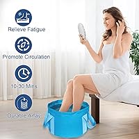 Vista 4 de Máquina de spa de baño de pies de desintoxicación iónica, limpieza iónica, máquina de spa de baño de pies con cubo azul para atención médica, viajes