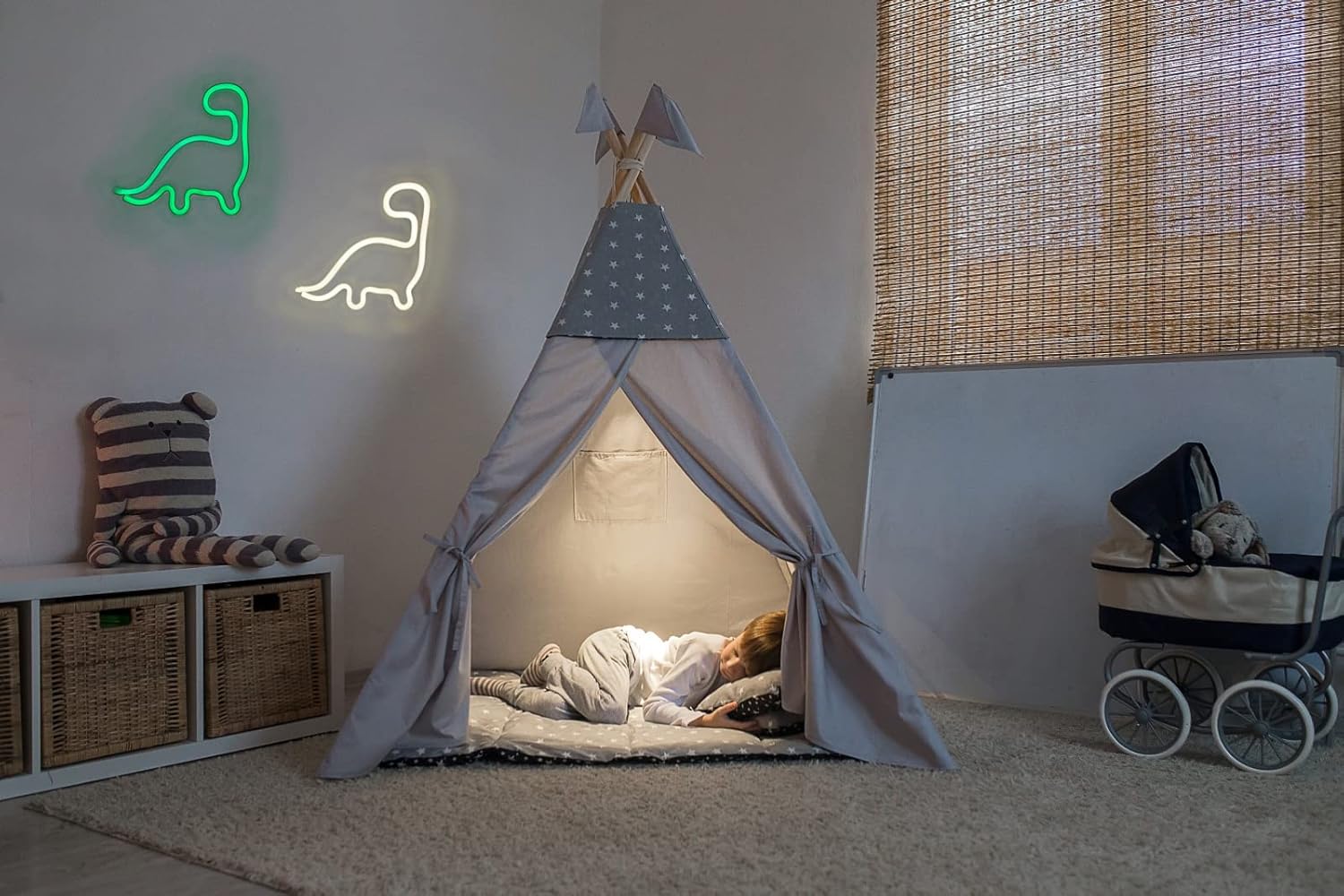 Dinosaur Neon Sign Led Light Wall Decoration Room Decor Cute Night Light Gift Children Kids Girl Gift Birthday Party Aesthetic