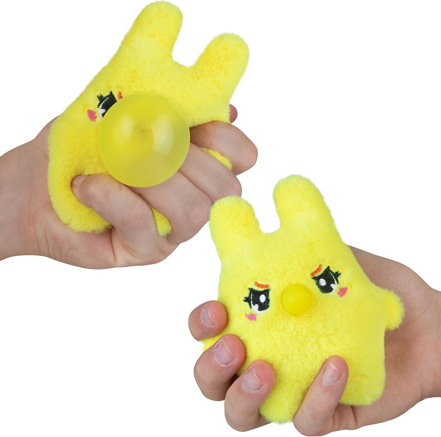 ORB Bubbleez Animals Plush Keychain Charms Assorted Blind Box - 1 Individual Bubbleez Animal Fidget Toy - Squeeze to Blow Big Bubble - Collectible Charm Squeeze Toy for Backpacks Keys Handbags More