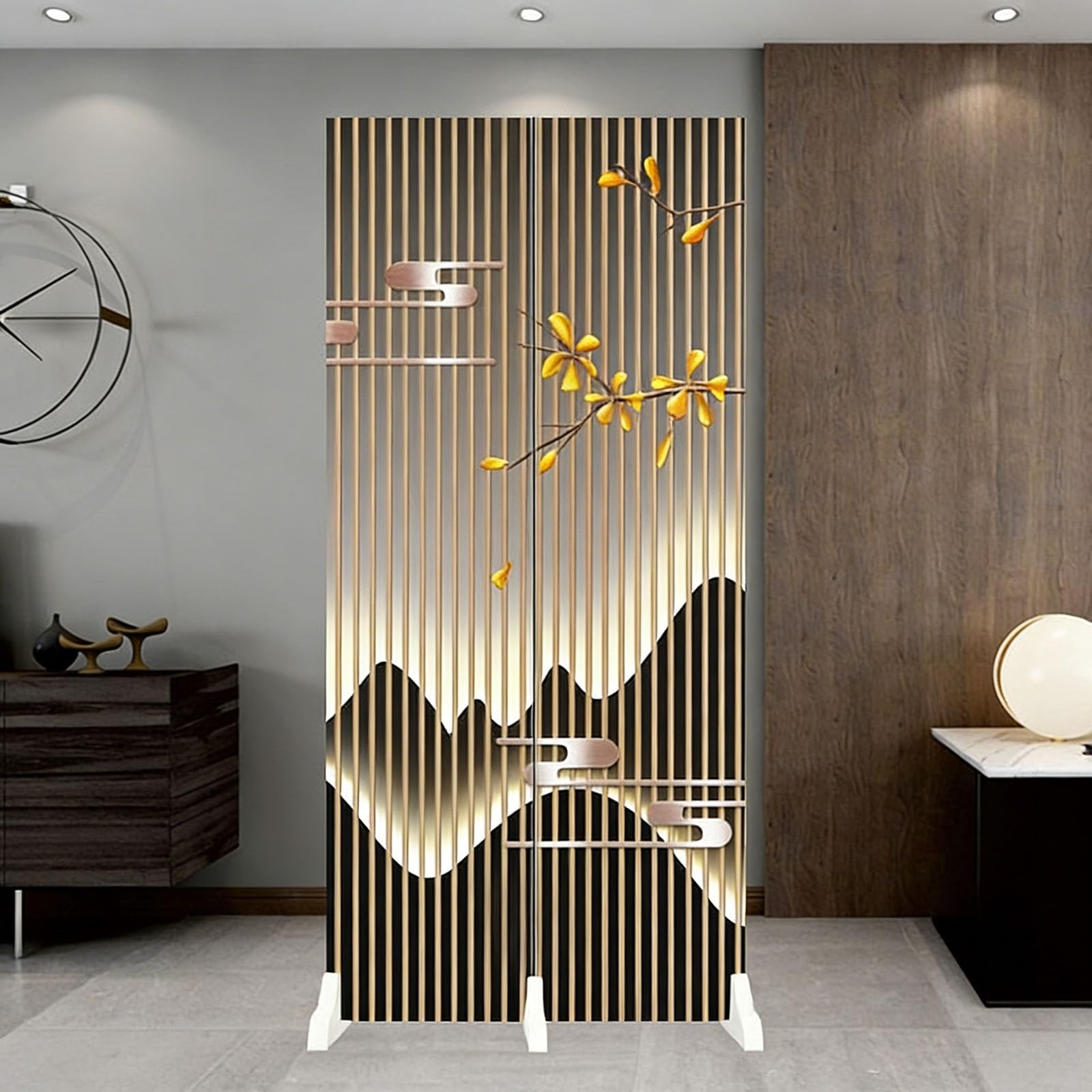 Paravent de pièce pour salon et bureau séparateur d'intimité