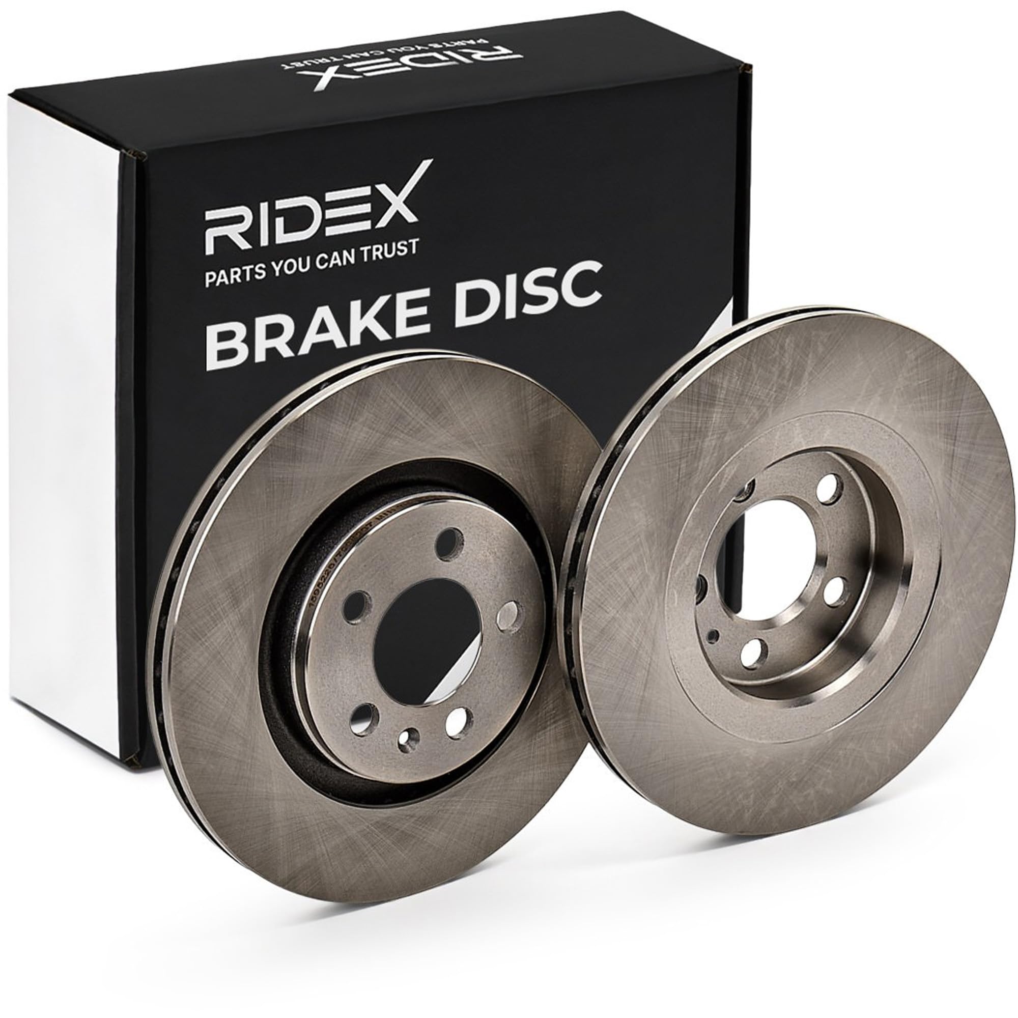RIDEX 3405B0358 Set d'essieu Disques et plaquettes de freins Avant sans vis/boulons Compatible avec VW Golf 4 3/5 portes 1J1