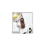 Magnetic Blackout Window Cover 40" x 58" Portable Blackout Curtains for Bedroom, Temporary Black Out Shades Window Privacy Film No Drill Black Out Blinds for Media Room Travel Skylight - White