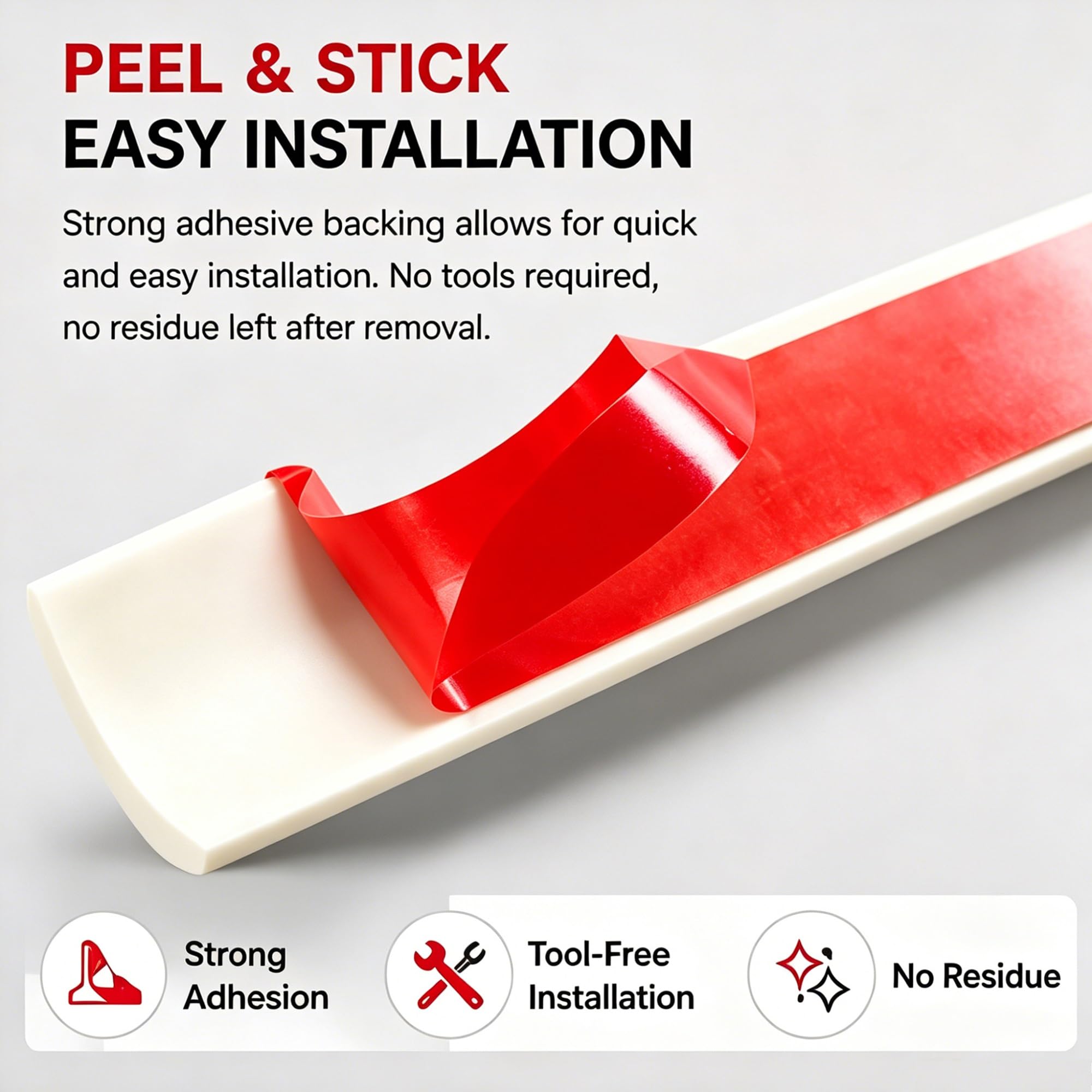 Pack de 2 Protector Esquinas Pared, Parachoques Espuma Flexible 500cm, Protector de Esquina Autoadhesivo para Uso Industrial y Residencial(Red)