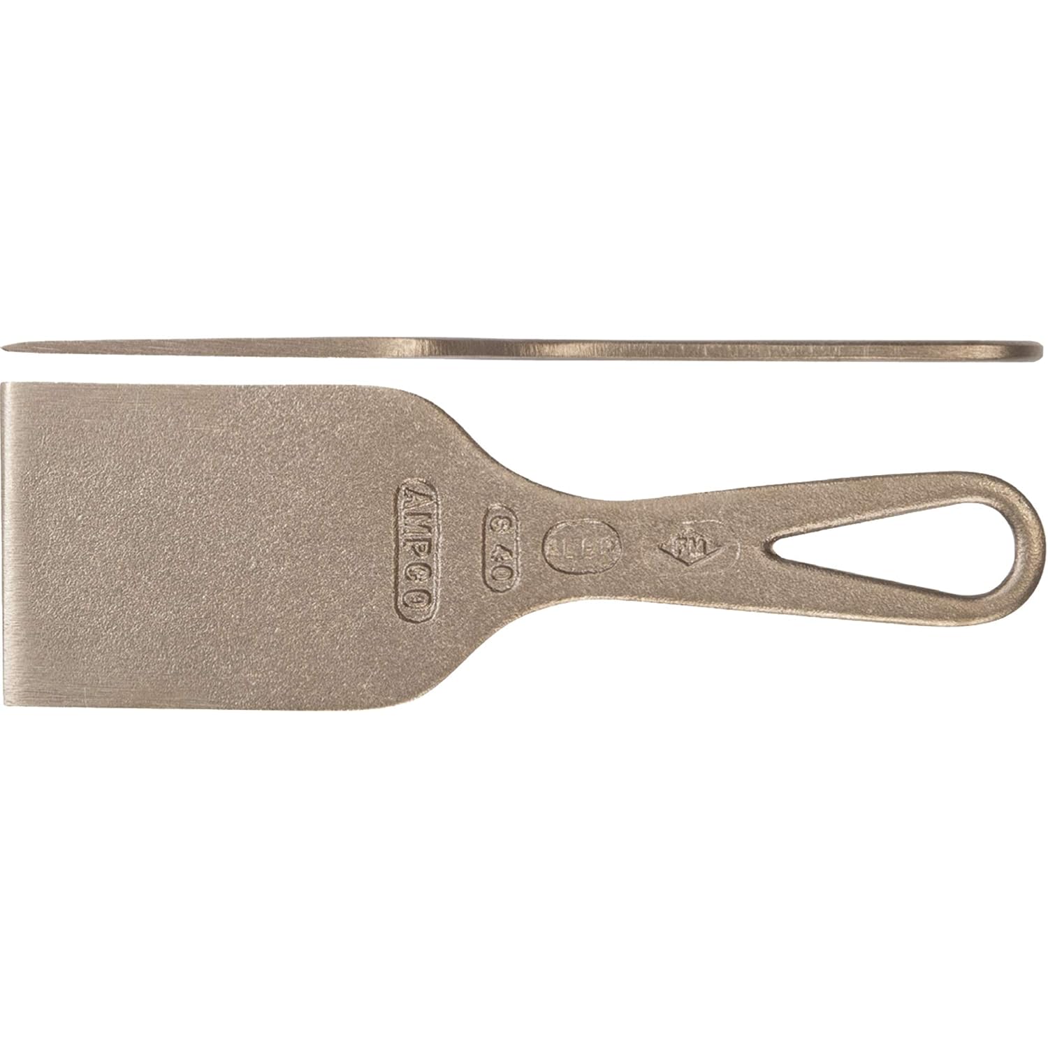 Ampco Safety Tools S-40 Spray Booth Scraper, Non-Sparking, Non-Magnetic, Corrosion Resistant, 3" Blade,