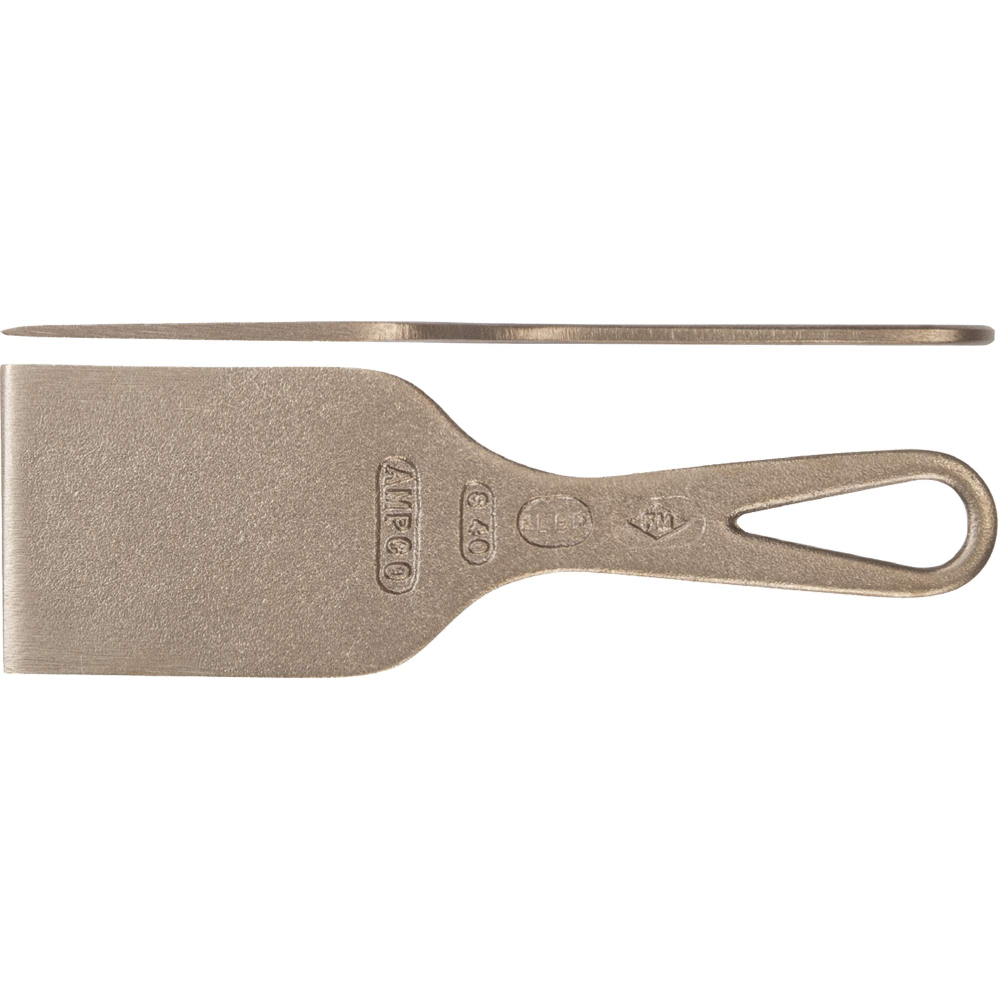 Ampco Safety Tools S-40 skrobak do kabiny natryskowej, bez iskier, niemagnetyczny, odporny na korozję, ostrze 7,6 cm,