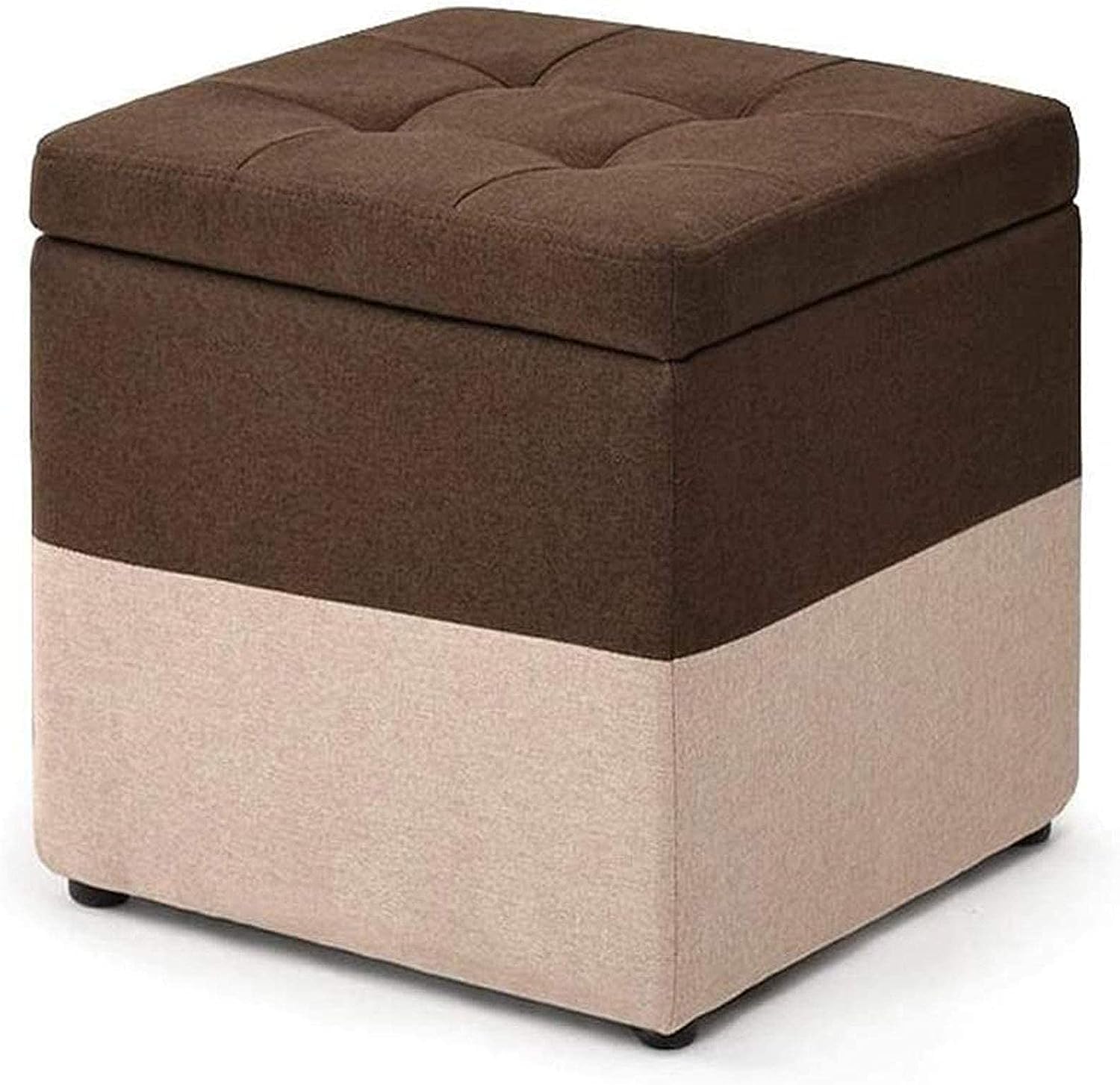 Banc de rangement en tissu avec tabouret de canapé et repose-pieds