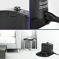 Vista 6 de Roomba Base de carga, base de carga Roomba, estación de acoplamiento de repuesto Roomba para Roomba e5 e6 i1 i3 i4 i6 i8 500 600 700 800 900 Series