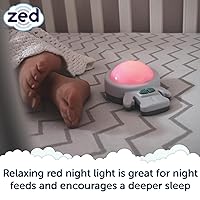 Vista 4 de Zed by Rockit - Ayuda para dormir para bebés ayuda a tu bebé a dormir, 6 modos de vibración y luz roja relajante, colócalo en cualquier colchón