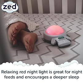Zed by Rockit - Baby Sleep Aid Helps Your Baby Sleep, 6 Vibration Modes and Calming Red Light, Place on Any Mattress, Suitable for Cribs, Moses Baskets, Cots and Beds from Newborn