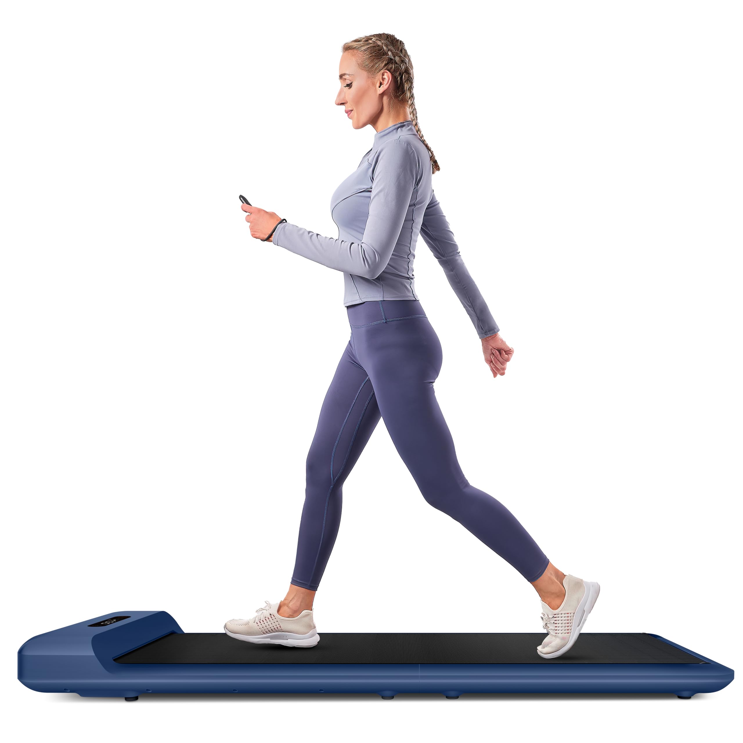 WALKINGPAD C2 Folding Treadmill Foldable Walking Pad Ultra Slim Smart Fold Free Installation Gym Running Device for Home Office Under Desk Max User Weight 110Kg, Speed 0.5~6 Km/Hr, Blue-image-23