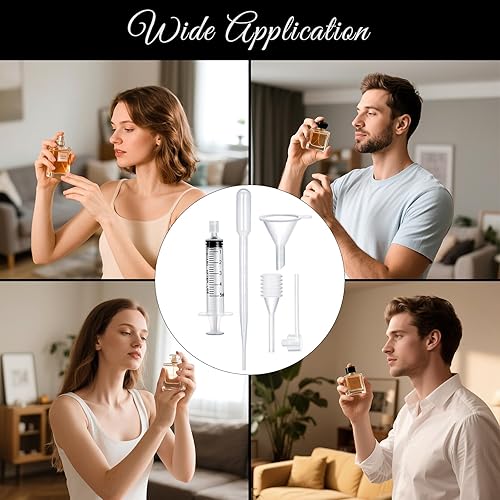 Miniatura 7 de 10 piezas de kit de herramientas de recarga de perfume, herramientas de transferencia de dispensador de perfume de plástico, juego de herramientas