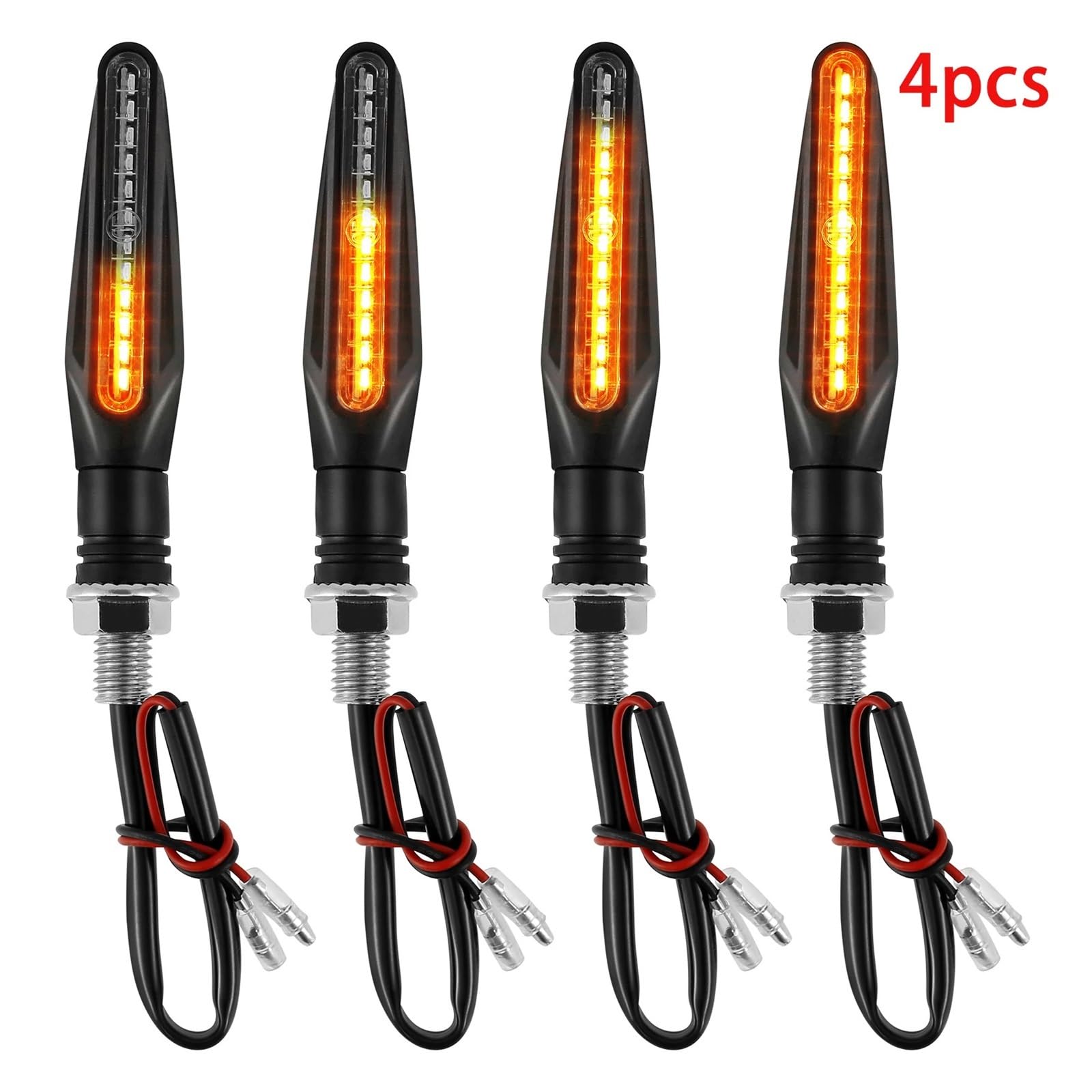 Clignotant de Moto Universel 12LED 4 pièces Clignotant