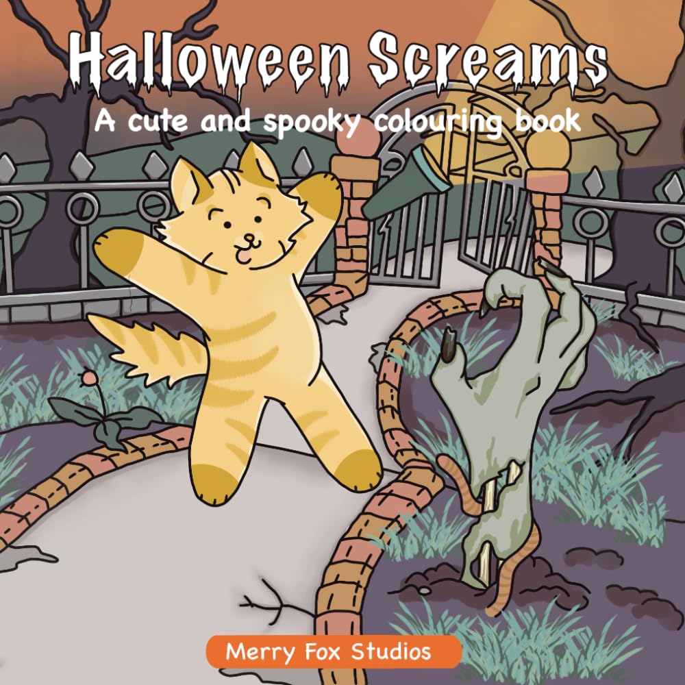 Halloween Screams: A Cute and Spooky Colouring Book