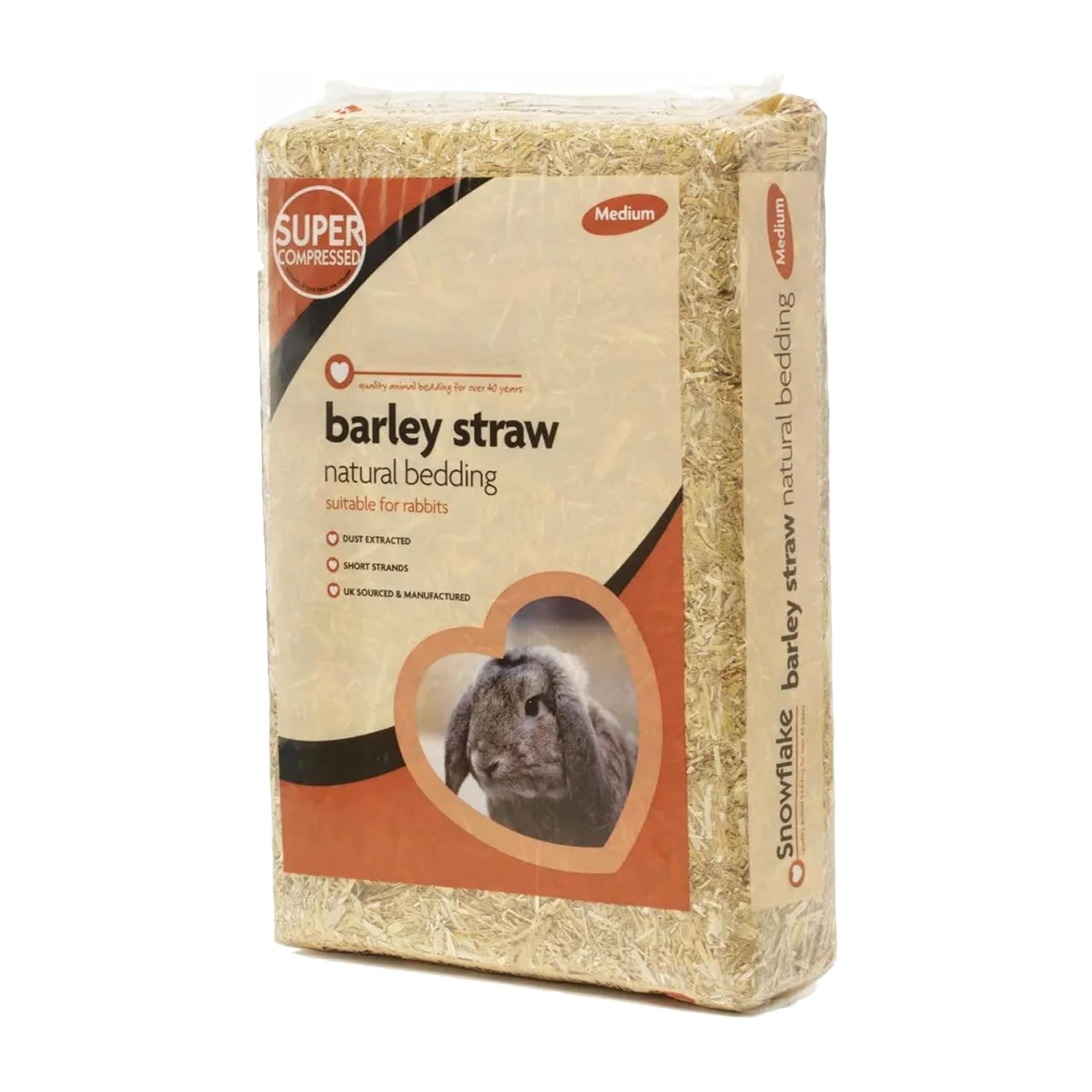 M&H Barley Starw Small Animal Bedding – Biodegradable Dust Extracted Pet Bedding for Rabbits Hamsters Guinea Pigs Gerbils Mice & Chinchillas (Barley Straw)