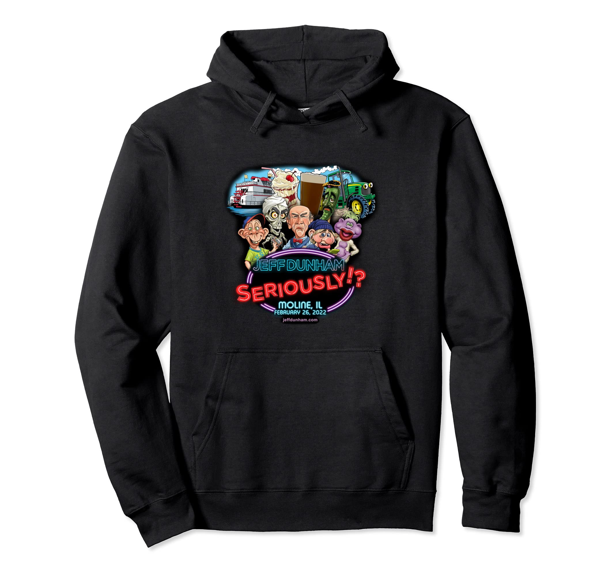 Jeff Dunham Moline, IL Pullover Hoodie