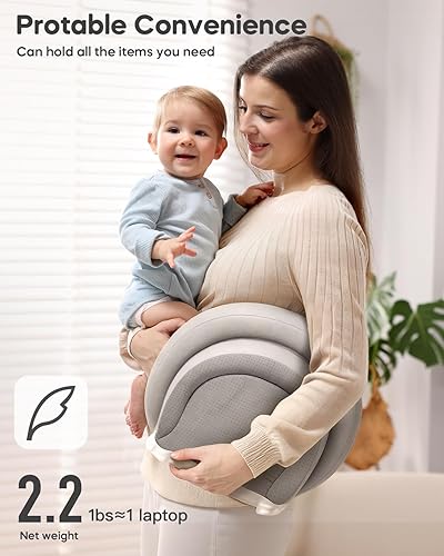 Miniatura 4 de Baby Changing Pad with Waterproof & Wipe-Clean, Non-Slip Foldable PU Diaper Changing Pad, Adjustable Safety Belt, Changing Pad for Dresser, Changing