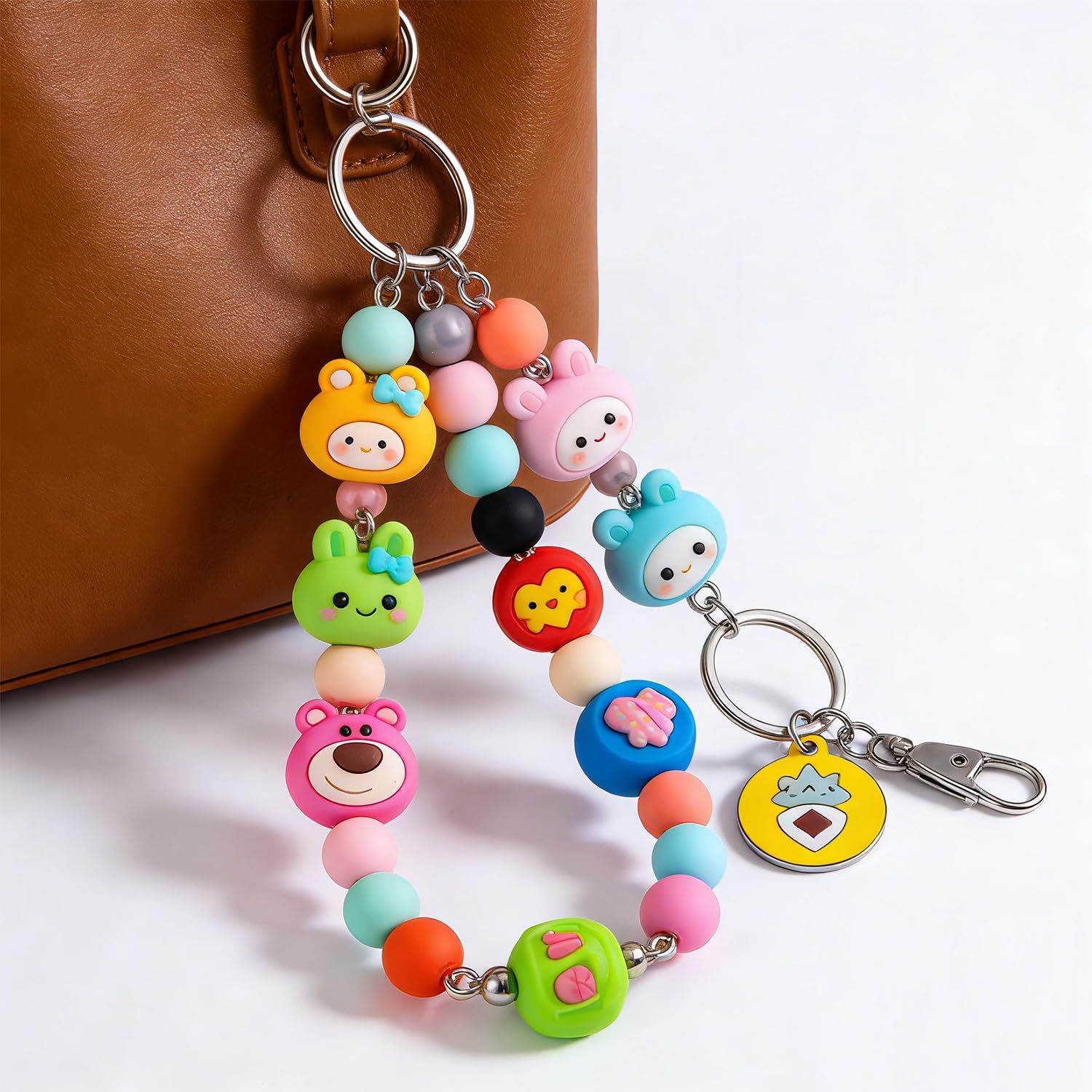 SOLIFEGLOBE 100pcs 15mm Colorful Silicone Beads for DIY Jewelry Necklaces, 20 Colors Round Silicone Beads for Keychain Making, BPA Free - Image 4