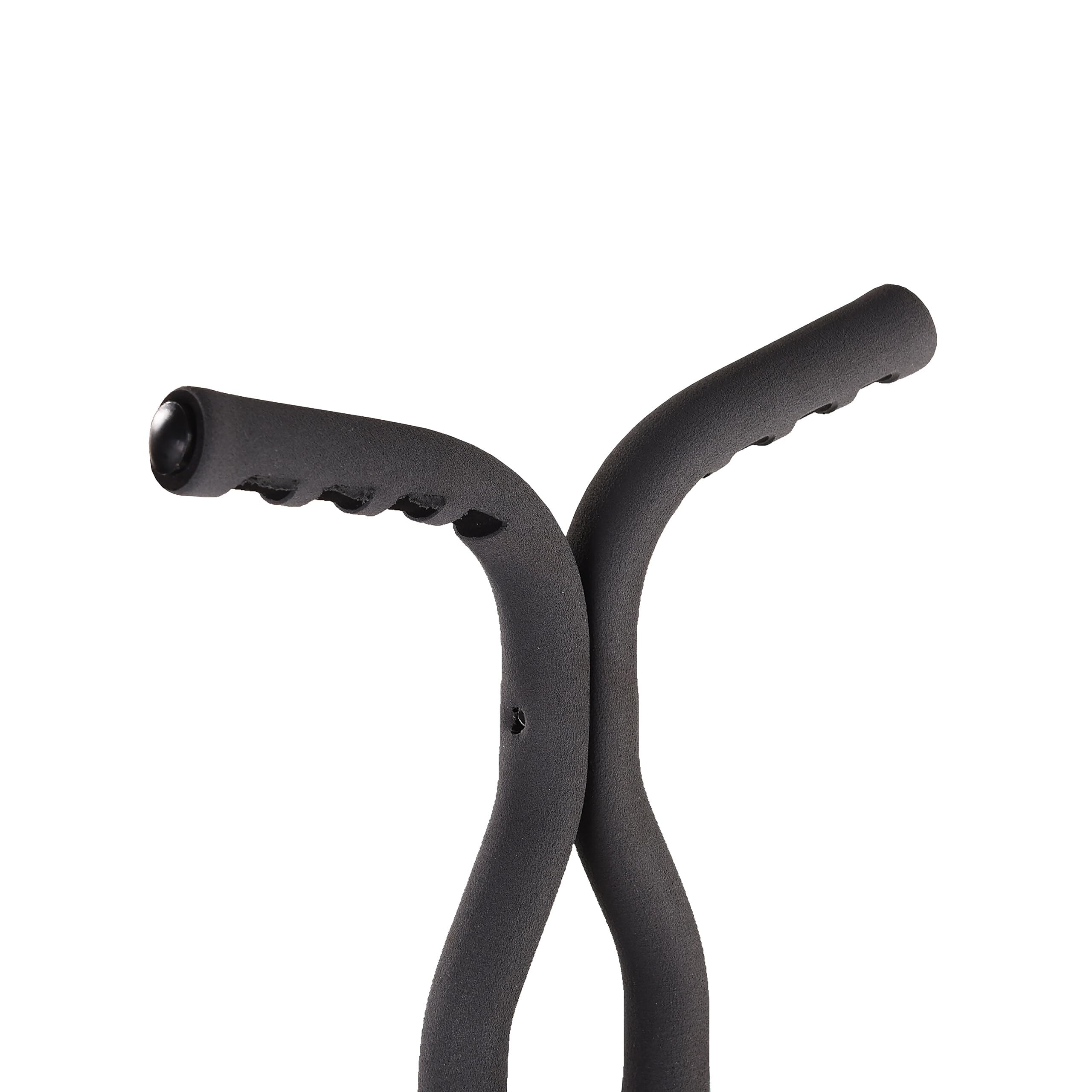 Relaxdays Pogo Stick para niños, Saltador Acolchado, Antideslizante, Acero Inoxidable, hasta 60 kg, 103x29x6 cm, Negro