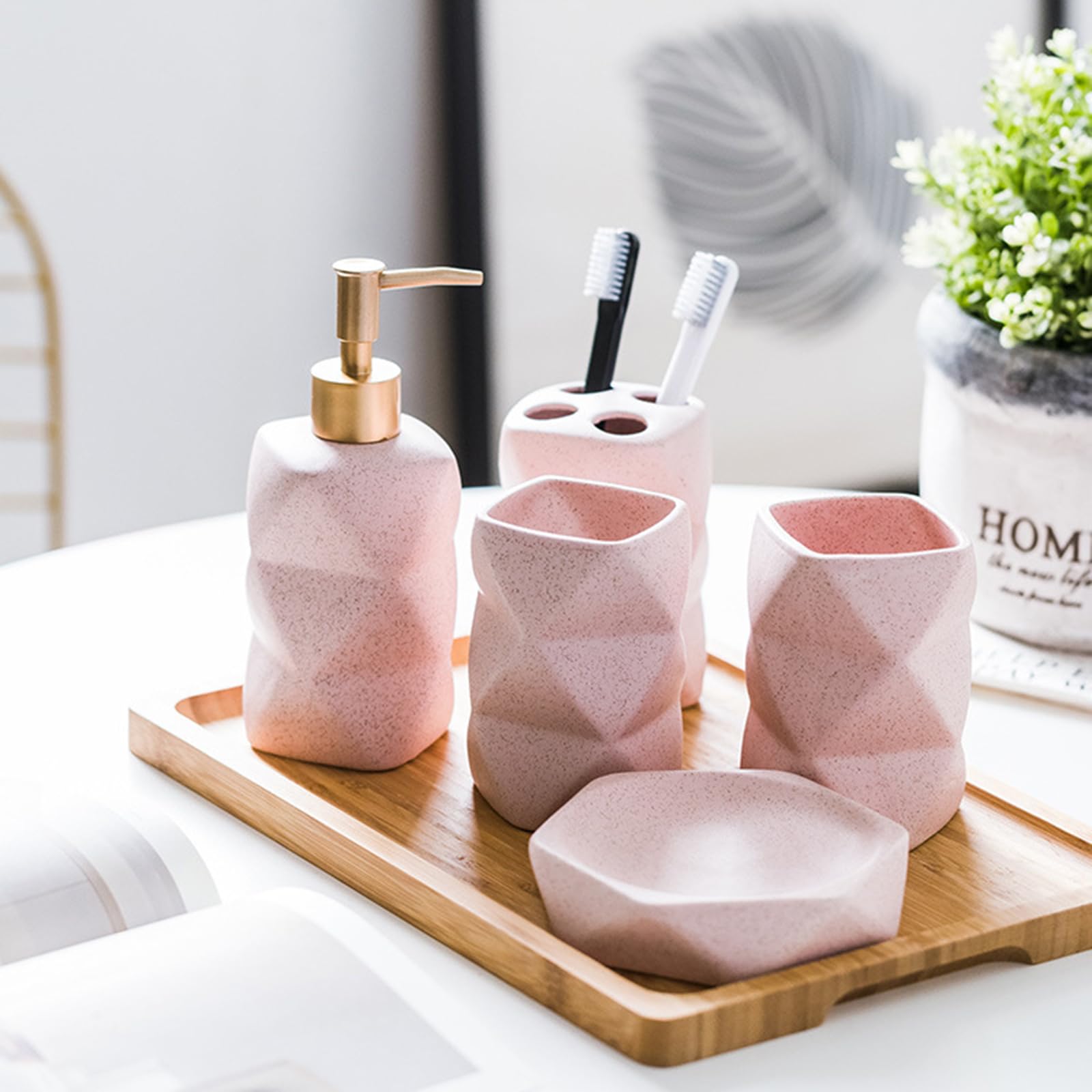 Soporte para Cepillo de Dientes, Accesorios de baño, Juego de 4 Accesorios para hogar para niños, niñas, niños, Viajes Aire Libre, Accesorios de baño para hogar