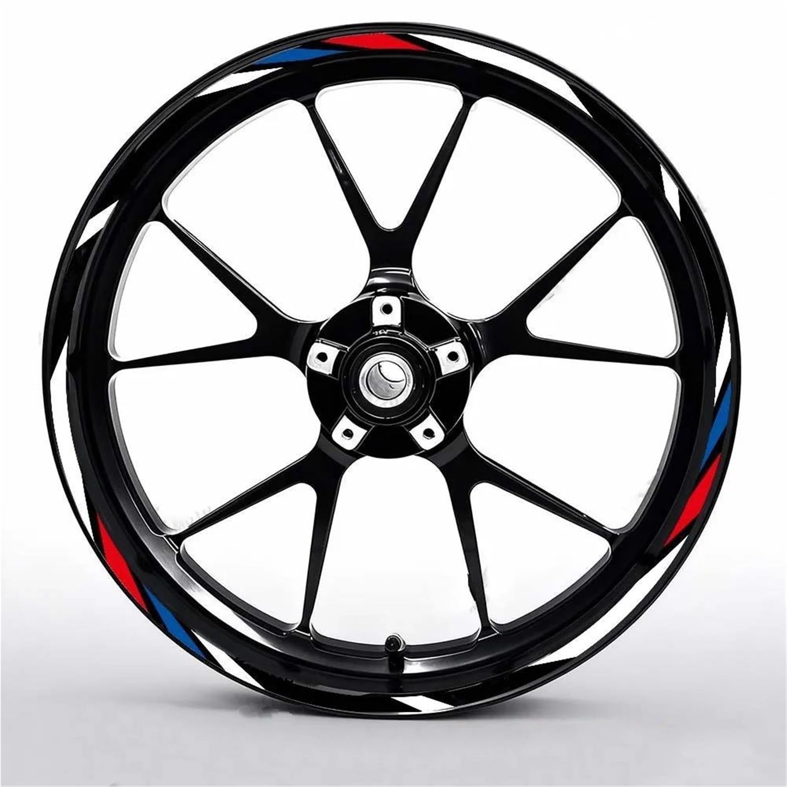 Motorcycle Wheel Stickers for APR for Shiver 750 for Shiver900 Reflective Motorcycle Wheel Sticker 17 Inch Rim Edge Outer Waterproof Decal(17 inch 05)