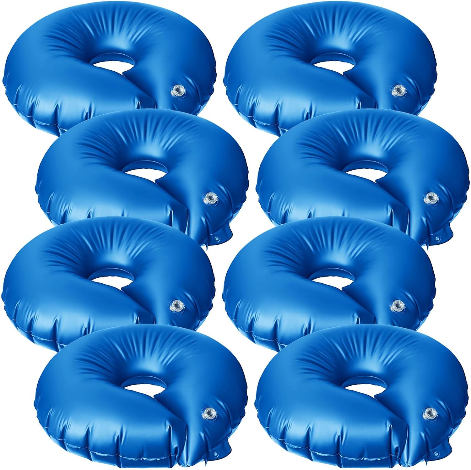 Tessco for you 8 Pack 15 Gallon Tree Watering Bags,Slow Release Tree Watering Ring,35.4 Inch PVC Drip Irrigation Water Pouch,Round Automatic Drip System for Planting Gardening and Shrubs (Blue)