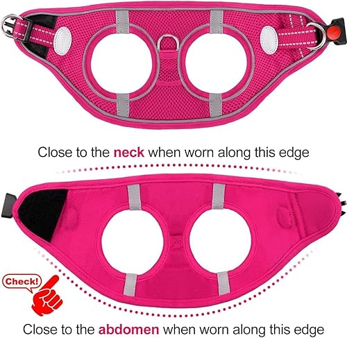 Miniatura 6 de Joytale arnés para perro, 12 colores, chaleco de malla transpirable, arnés acolchado suave reflectante para cachorros y perros extra pequeños,