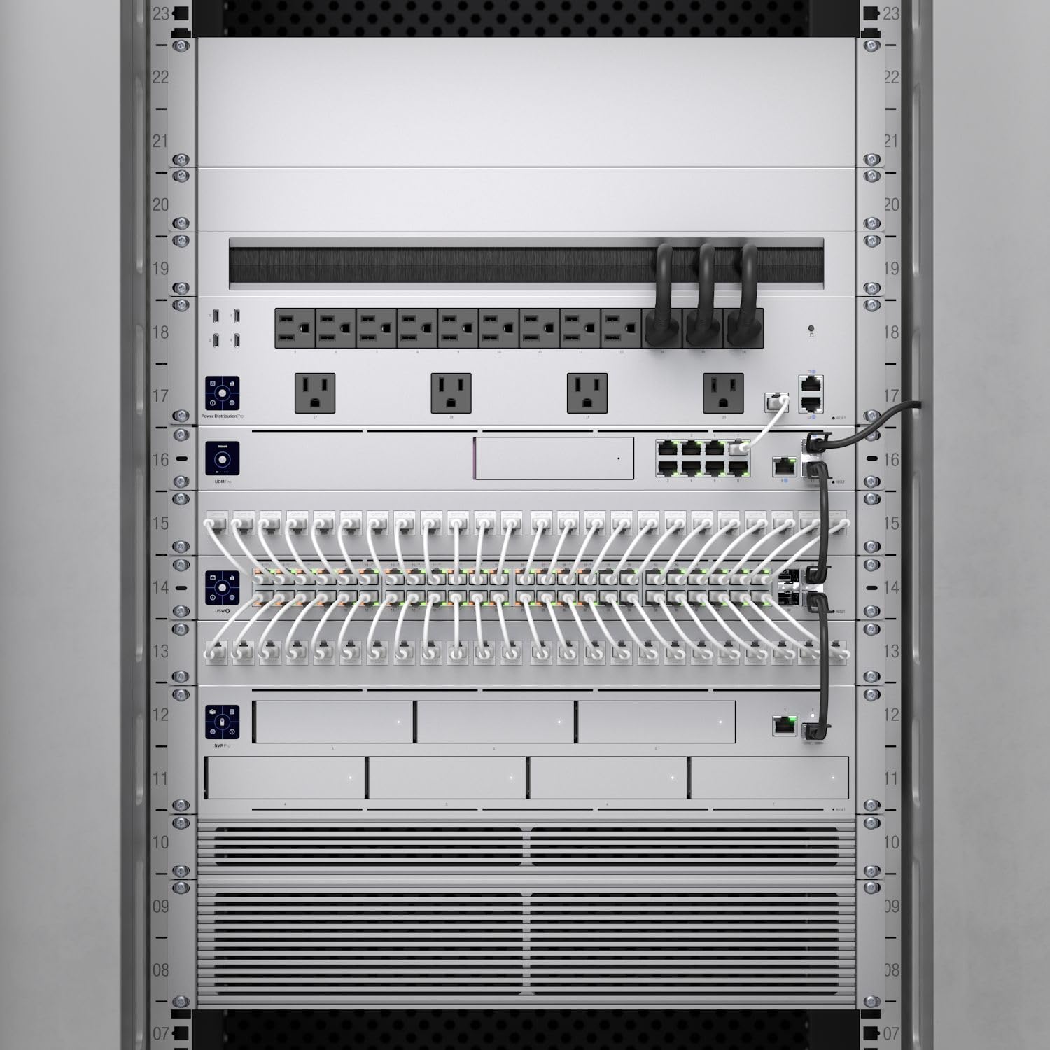 Equip 326316 Pannello Di Cablaggio 1U CAT 6e, 16 Porte RJ45, LSA, Schermato, Rack 19"