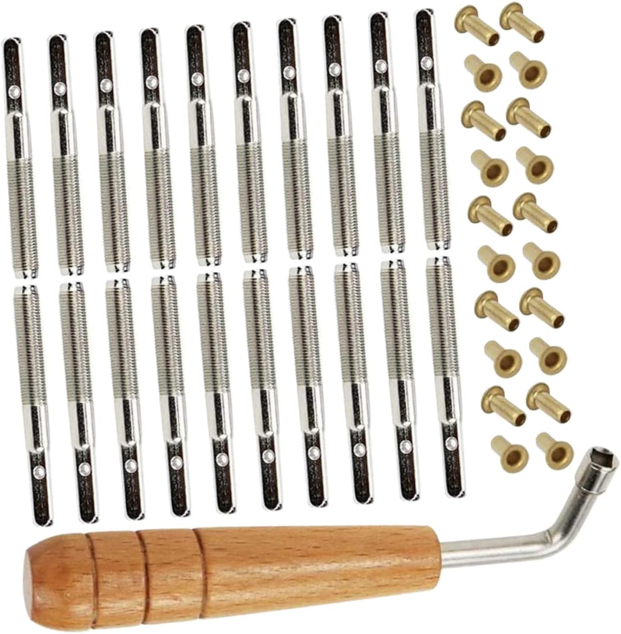 Lyre Harp Accessories String Fixator Pegs Replacement for Lyre String Harp Tuning Pin Nails Kit