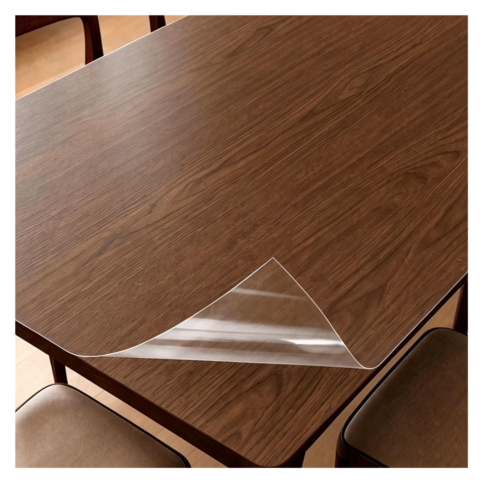 Película autoadhesiva transparente plástica de 40x160cm para forrar mesas de madera 1