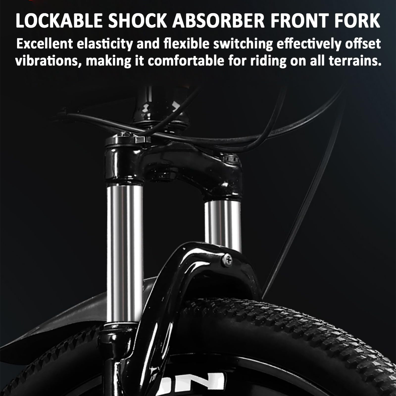 VTT Pliable De 24, 26 Et 27,5 Pouces avec Double Frein À Disque, Roue À Dix Couteaux, 21 Vitesses, Vélo Pliable en Acier Carbone avec Double Suspension pour Hommes Et Femmes