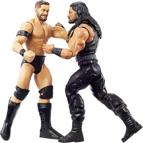 WWE Roman Reigns vs Finn Balor Championship Showdown 2 Pack 6 en figuras de acción Monday Night RAW Battle Pack para edades de 6 años en adelante