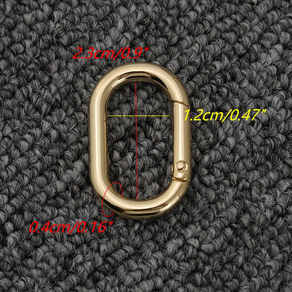 Amazon.co.jp: Set of 2 Oval Carabiner, Oval Carabiner, Oval